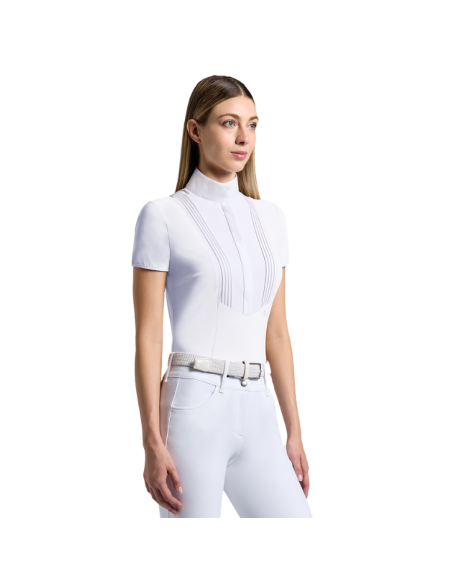 Chemise Cavalleria Toscana American S/S BLANC