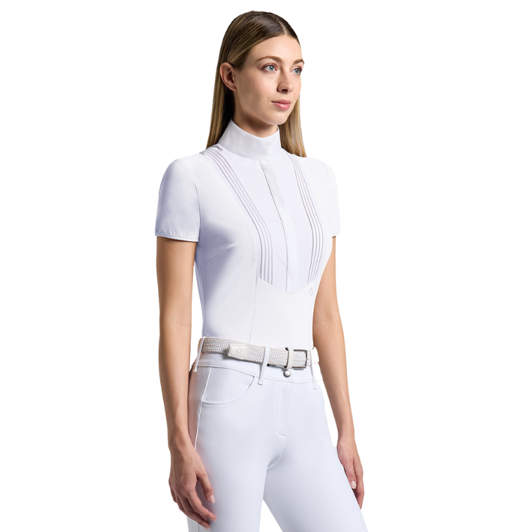 Chemise Cavalleria Toscana American S/S BLANC