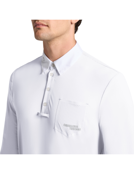 Polo De Concours Cavalleria Toscana Perforated L/S