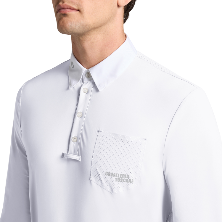 Polo De Concours Cavalleria Toscana Perforated L/S