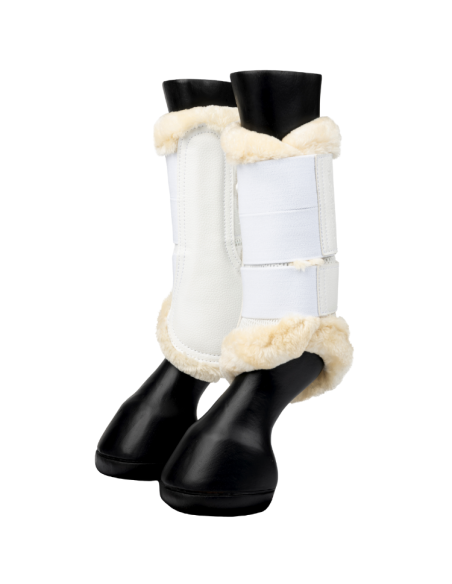 Guêtres LeMieux Fleece Edged Mesh Blanc/naturel