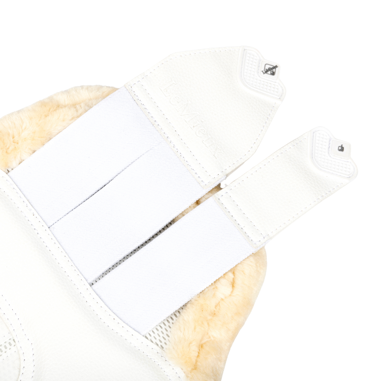 Guêtres LeMieux Fleece Edged Mesh Blanc/naturel