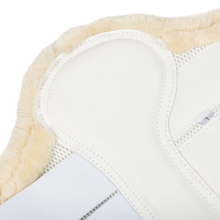 Guêtres LeMieux Fleece Edged Mesh Blanc/naturel