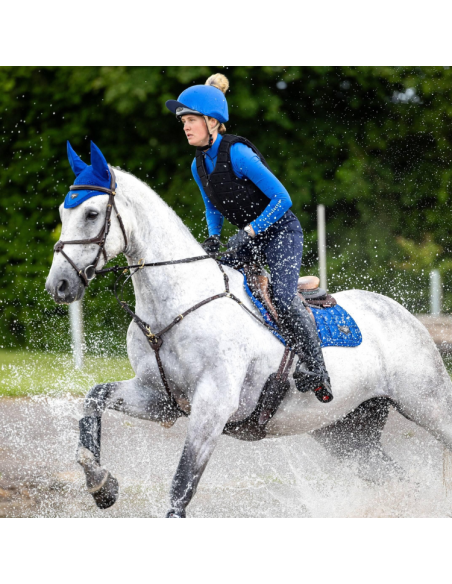 Tapis De Selle LeMieux Classic Close Contact Carré Loire Jumping Bleu benetton