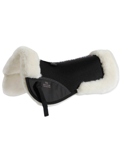 Half Pad Premier Equine Airtechnology Shockproof Wool Black/black 2