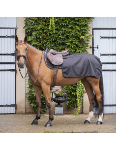 Couvre-reins Paddock Classic Rain Quarter Noir