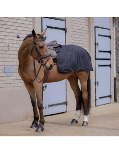 Couvre-reins Paddock Classic Rain Quarter Noir 2