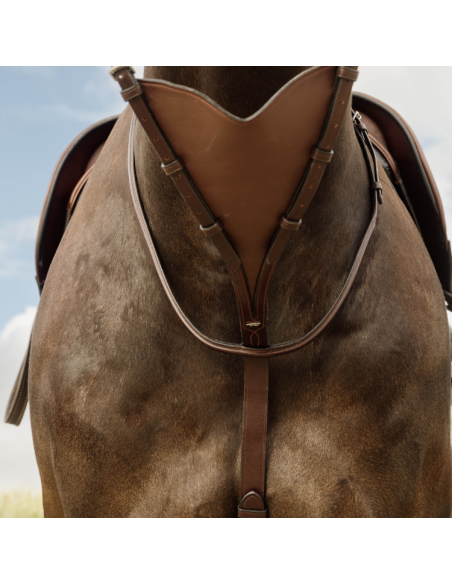 Martingale Pleine Dy'on En Cuir Souple NEC Brun