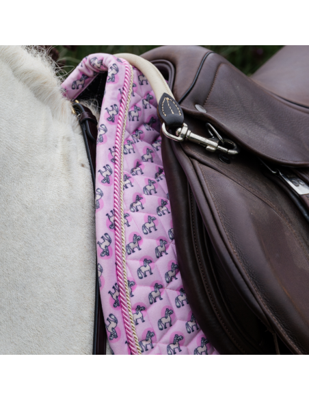 Tapis De Selle Kentucky Sammy Jumping Vieux rose