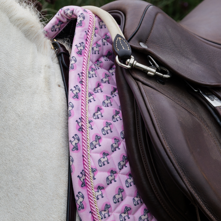 Tapis De Selle Kentucky Sammy Jumping Vieux rose
