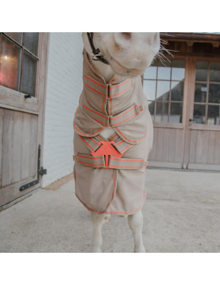 Couverture Anti-Mouches Kentucky Comfort Beige/orange