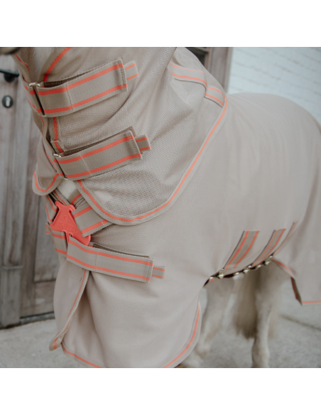 Couverture Anti-Mouches Kentucky Comfort Beige/orange