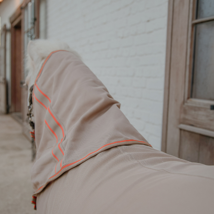 Couverture Anti-Mouches Kentucky Comfort Beige/orange