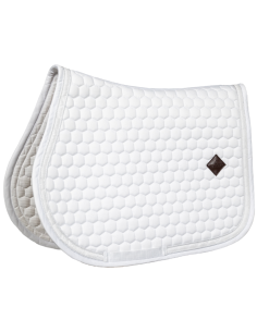 Tapis De Selle Kentucky Glitter Band Jumping Blanc/argent 2