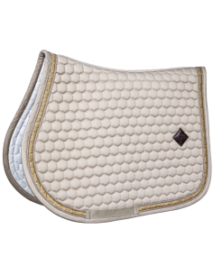 Tapis De Selle Kentucky Glitter Band Jumping Blanc/argent 2