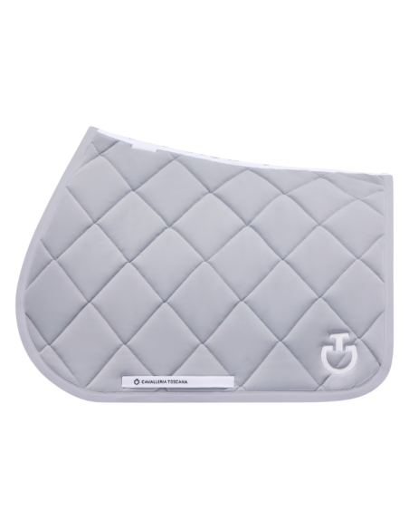 Tapis de Selle Cavalleria Toscana Diamond Quilted Jumping GRIS CLAIR