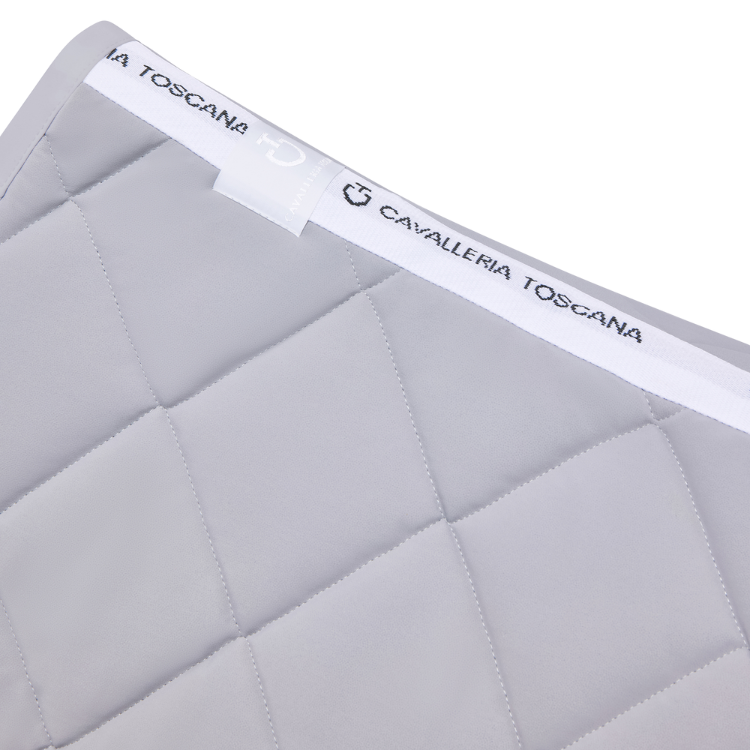 Tapis de Selle Cavalleria Toscana Diamond Quilted Jumping GRIS CLAIR