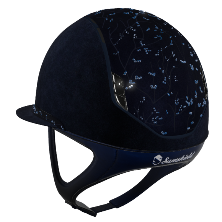 Casque Samshield 2.0 Miss Shield Premium Modèle 50 MARINE