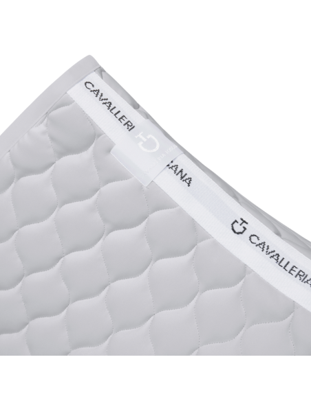 Tapis de Selle Cavalleria Toscana Circular Quilted Jumping GRIS CLAIR