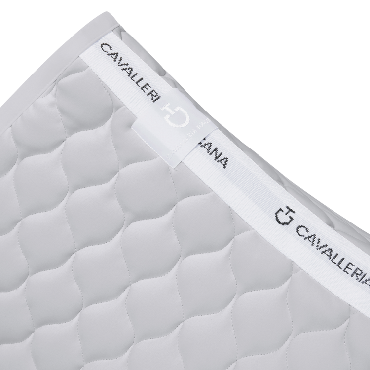 Tapis de Selle Cavalleria Toscana Circular Quilted Jumping GRIS CLAIR