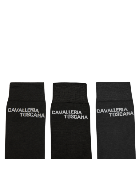 Pack Chaussettes Cavalleria Toscana Jacquard NOIR