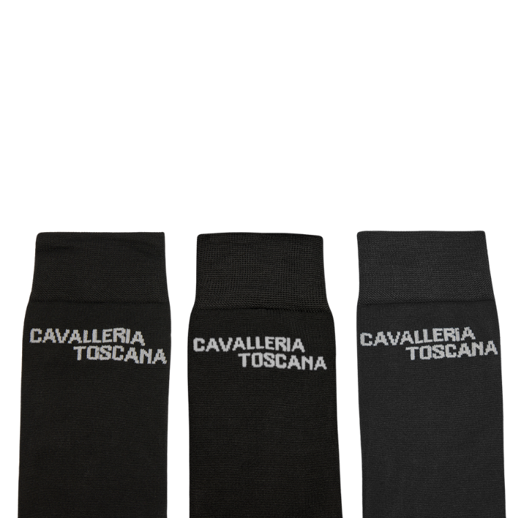 Pack Chaussettes Cavalleria Toscana Jacquard NOIR