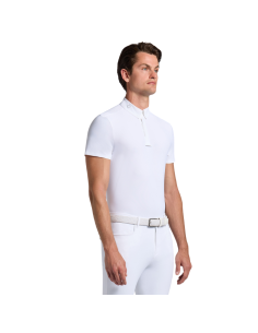 Polo Cavalleria Toscana Performance S/S BLANC
