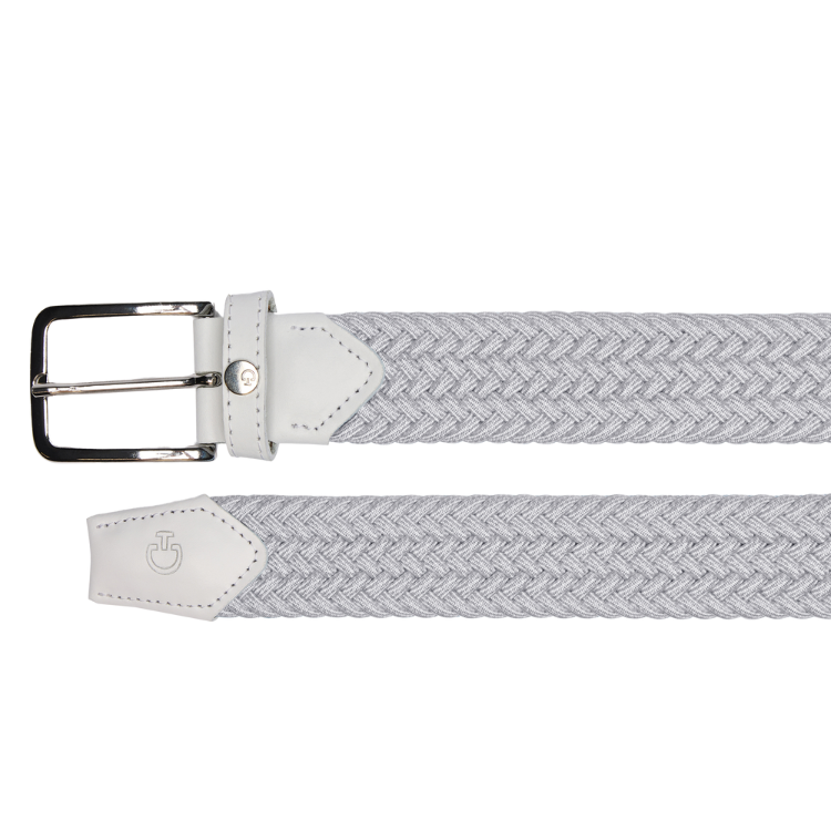 Ceinture Cavalleria Toscana Elastic GRIS CLAIR/BLANC