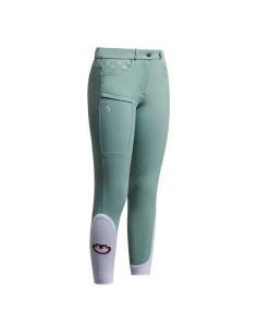 Pantalon Cavalleria Toscana Girls Embroidery MINT GREEN