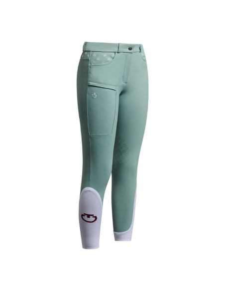 Pantalon Cavalleria Toscana Girls Embroidery MINT GREEN