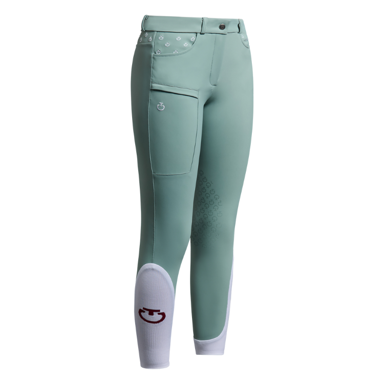 Pantalon Cavalleria Toscana Girls Embroidery MINT GREEN