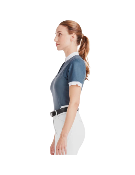 Chemise Horse Pilot Manches Courtes Aerolight Vintage indigo profil