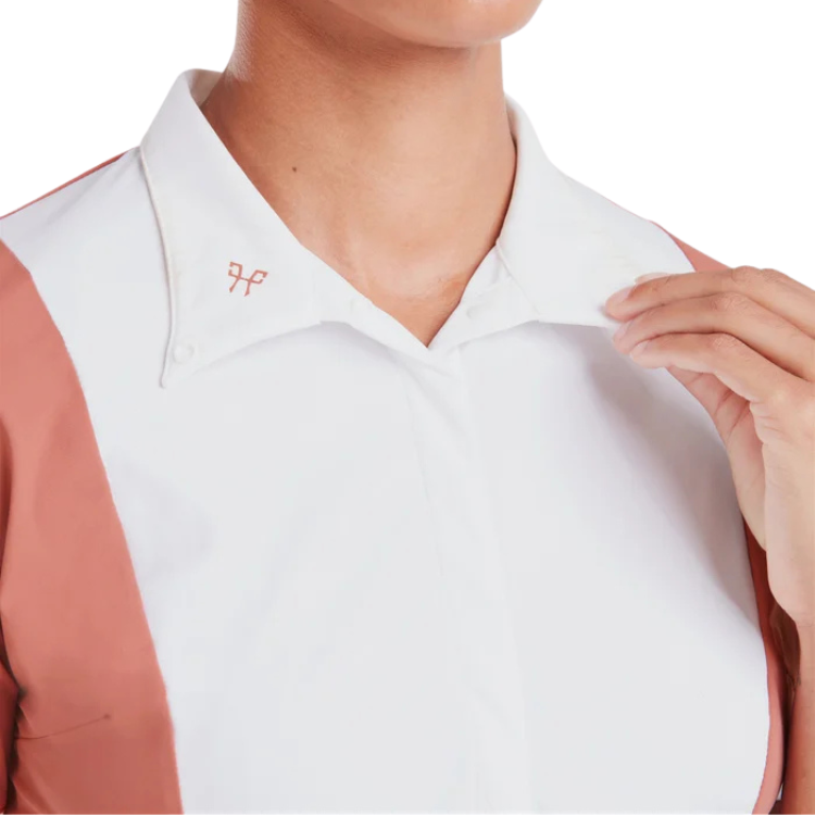 Chemise Horse Pilot Manches Courtes Monica Brick dust col