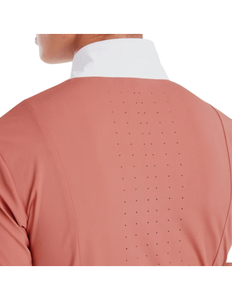 Chemise Horse Pilot Manches Courtes Monica Brick dust dos détail