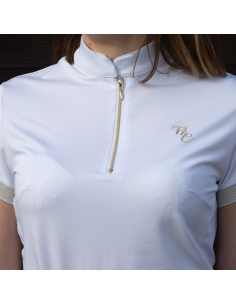 Polo De Concours Flags&Cup Manches Courtes Andria Blanc 2