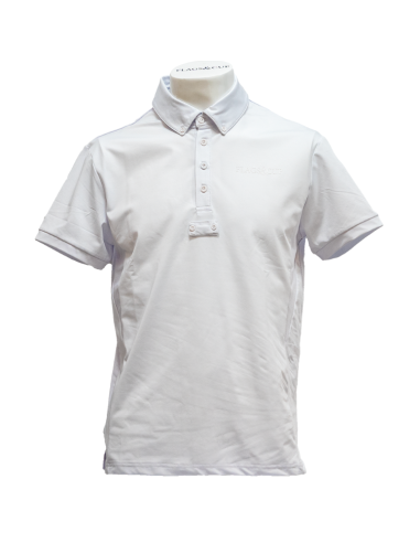 Polo De Concours Flags&Cup Manches Courtes San Remo Blanc
