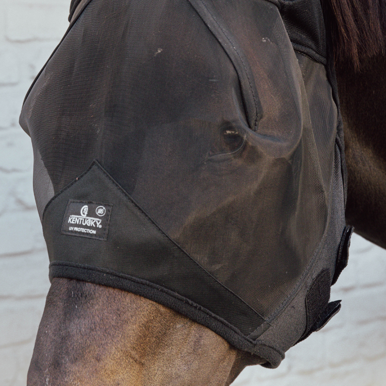 Masque Anti-Mouches Kentucky Soundless Noir Détail
