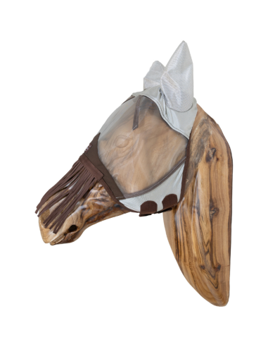 Masque Anti-Mouche Kentucky Classic avec Franges De Nez Noir
