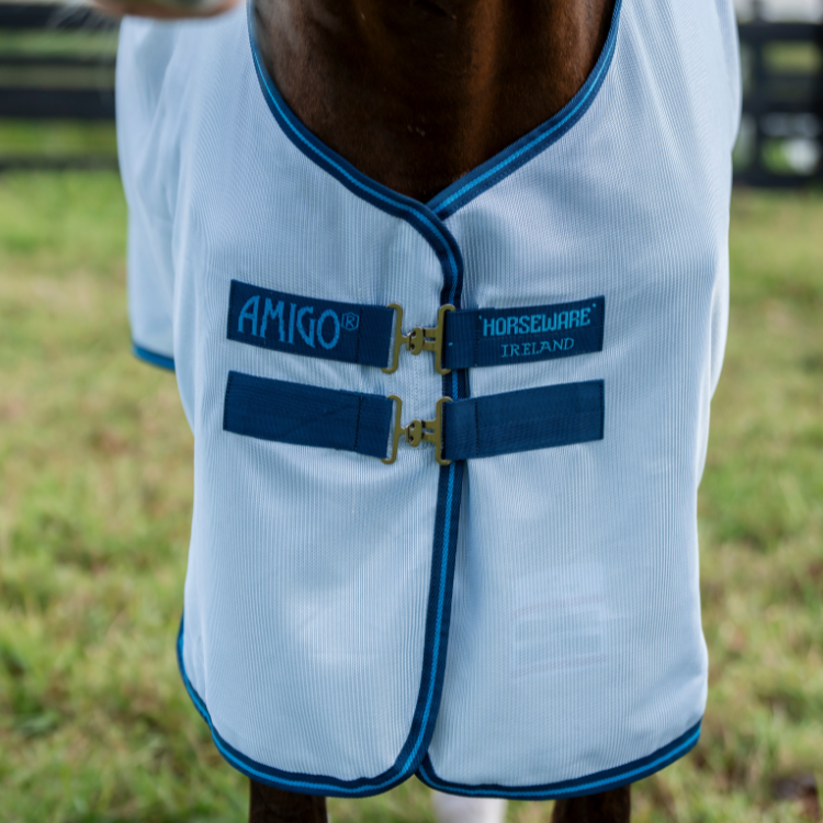 Chemise Horseware Amigo Bug Plus Bleu azur/bleu électrique