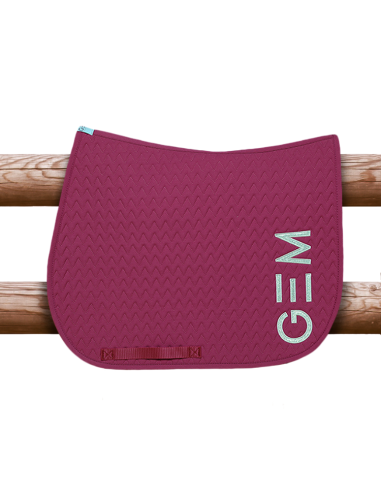 Tapis De Selle GEM Ten Obstacle NOIR/CORAIL