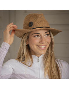 Penelope Rafia Camel hat