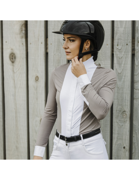 Chemise Equithème Julia Taupe