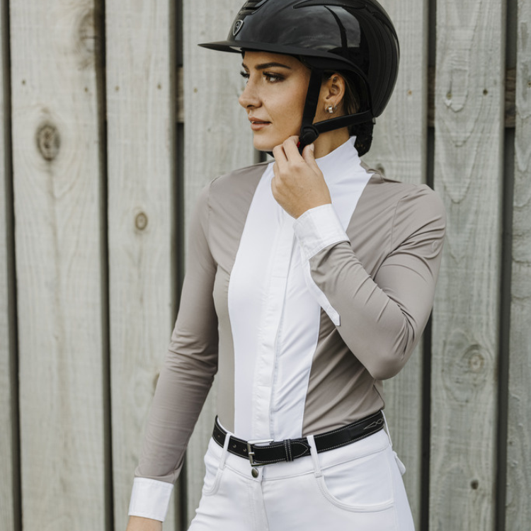 Chemise Equithème Julia Taupe