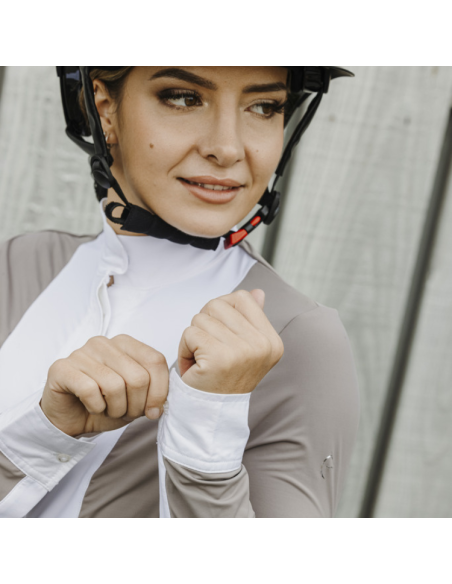 Chemise Equithème Julia Taupe