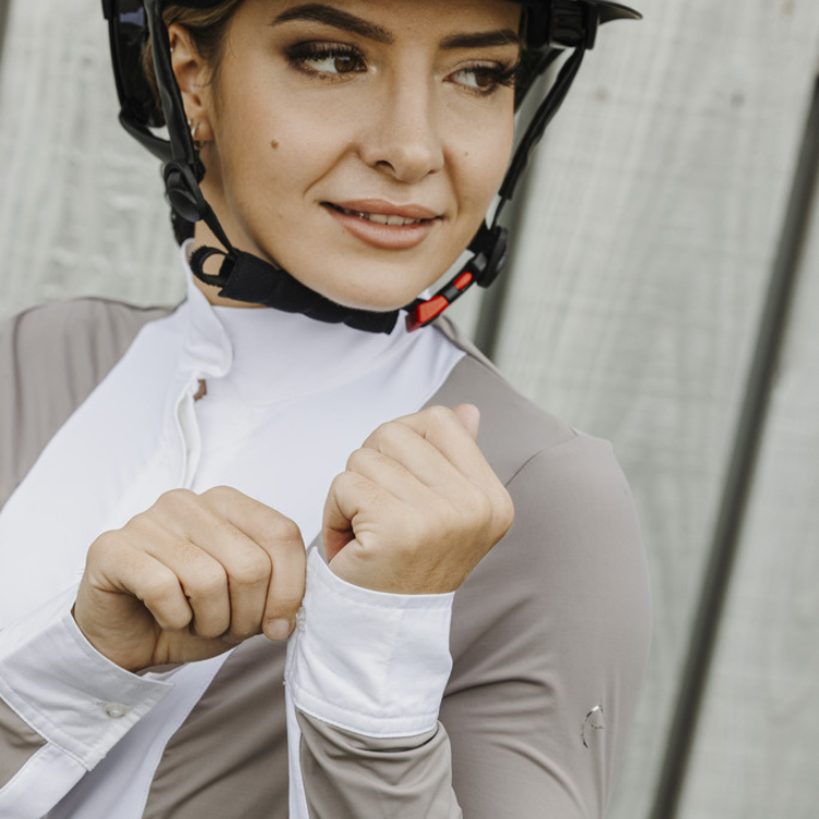 Chemise Equithème Julia Taupe