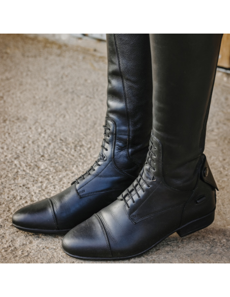 Bottes Equithème En Cuir À Lacets Noir