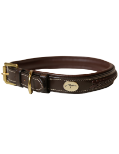 Collier Pour Chien Dy'on Tressé Plat Noir 2