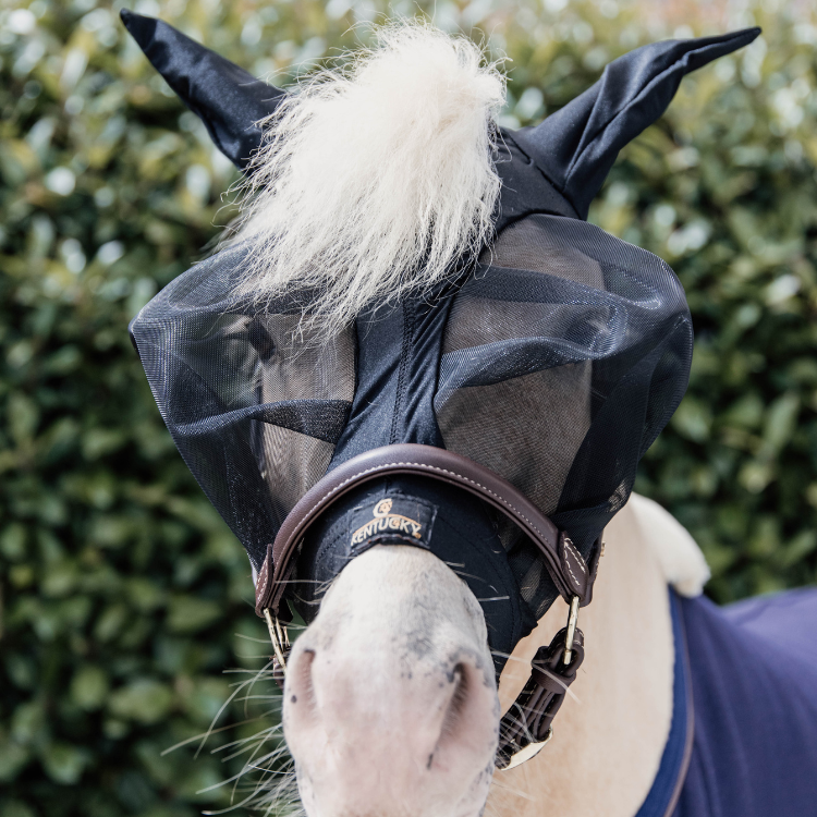 Masque Anti-Mouches Kentucky Slim Fit Poney Noir