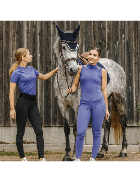 Polo Equithème Je T'aime Alba Violet