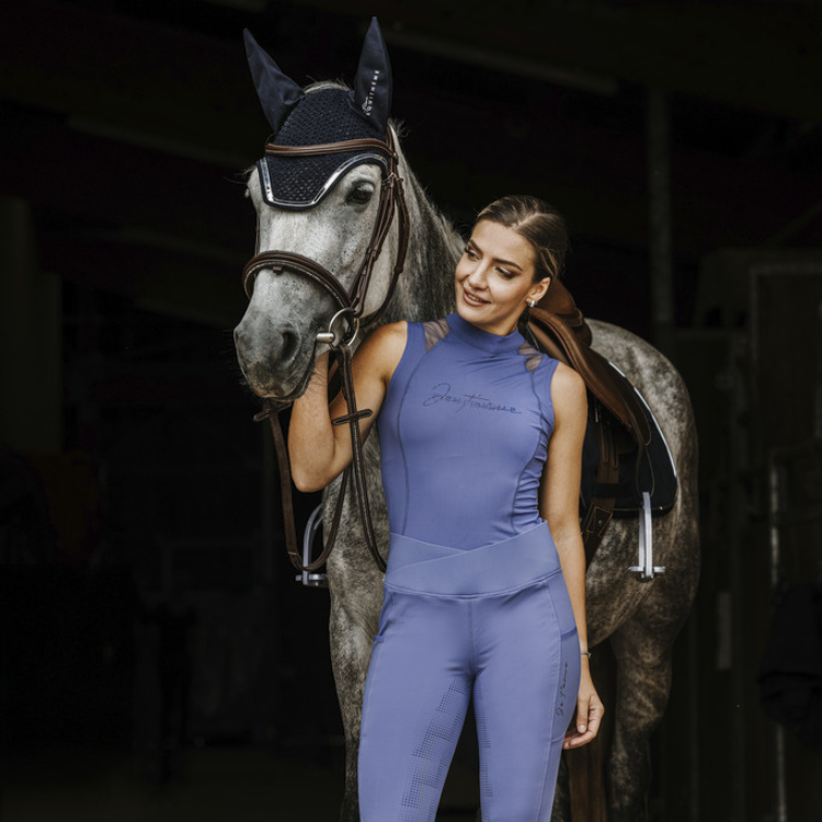 Polo Equithème Je T'aime Alba Violet